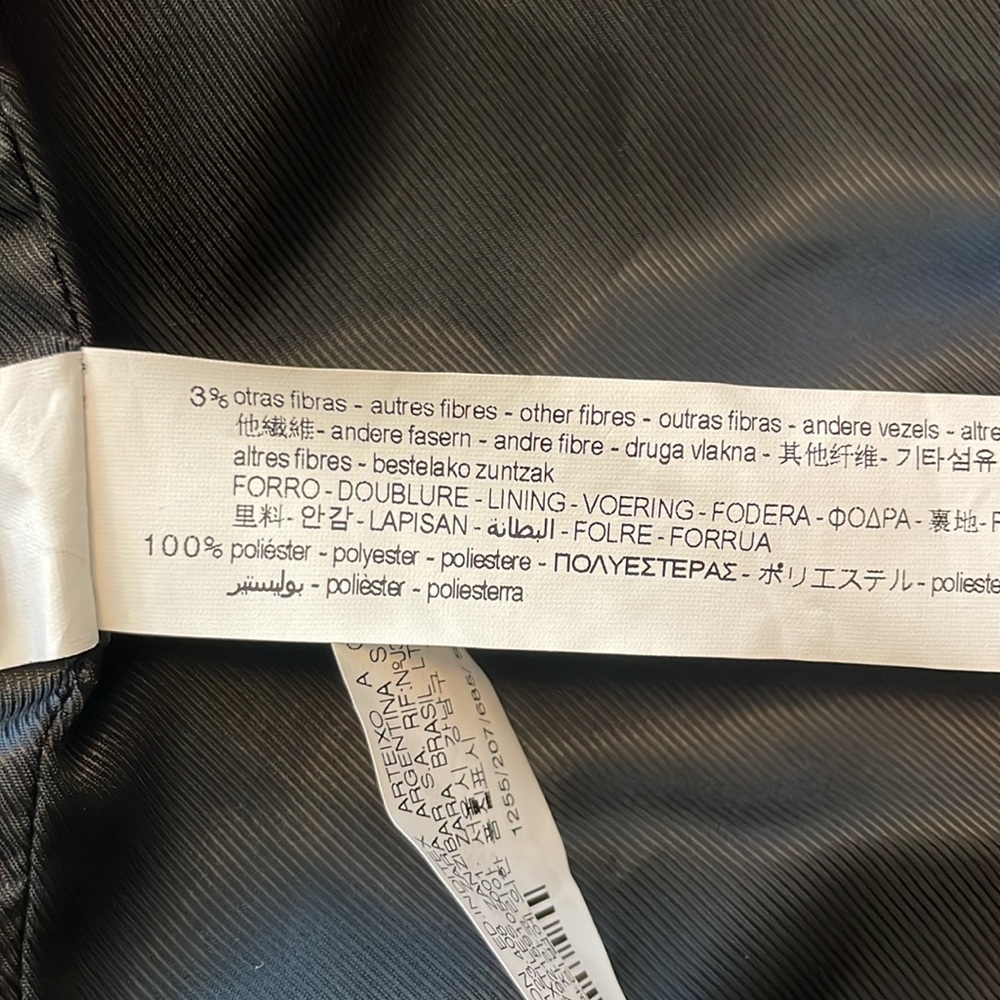 Trf collection Zara maroon deep v wool coat size small - Picture 12 of 12
